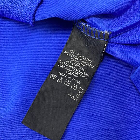 RLX Ralph Lauren‎ Mens Large Solid Blue Short Sleeve Golf Polo Shirt - Picture 4 of 6